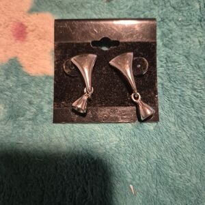 Silver Geometric Earrings